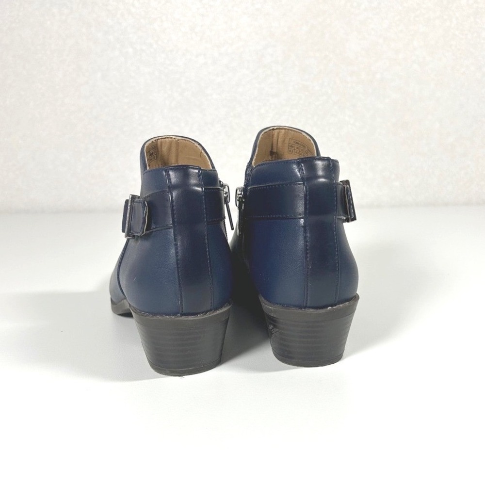 Vionic Millie navy blue leather buckle heel ankle booties size 6.5 classic‎ - Picture 4 of 9
